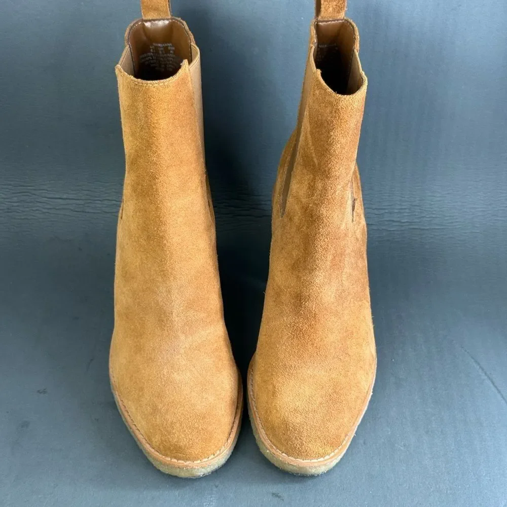LAUREN Ralph Lauren Marianna suede leather ankle boot women’s size 8.5 - Picture 2 of 10